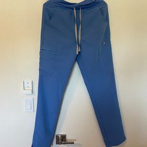 Figs Yola Pant Small *high Waisted* in Ceil Blue